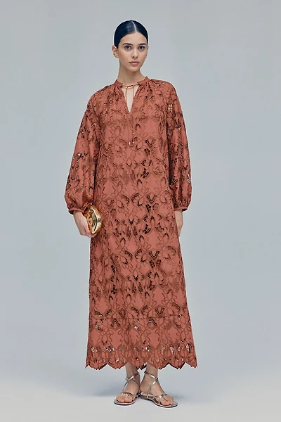 Eyelet Embroidered Dress