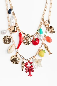 Double-Strand Charm Necklace