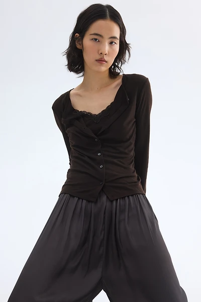 Gilet à effet superposé