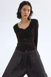 Gilet à effet superposé