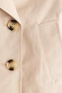 Imperméable court en sergé