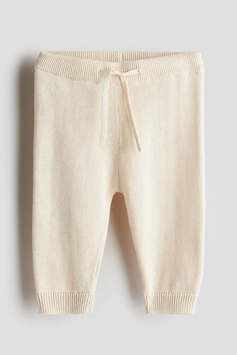 Fine-Knit Cotton Joggers