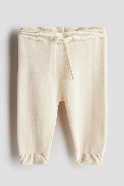 Fine-Knit Cotton Joggers