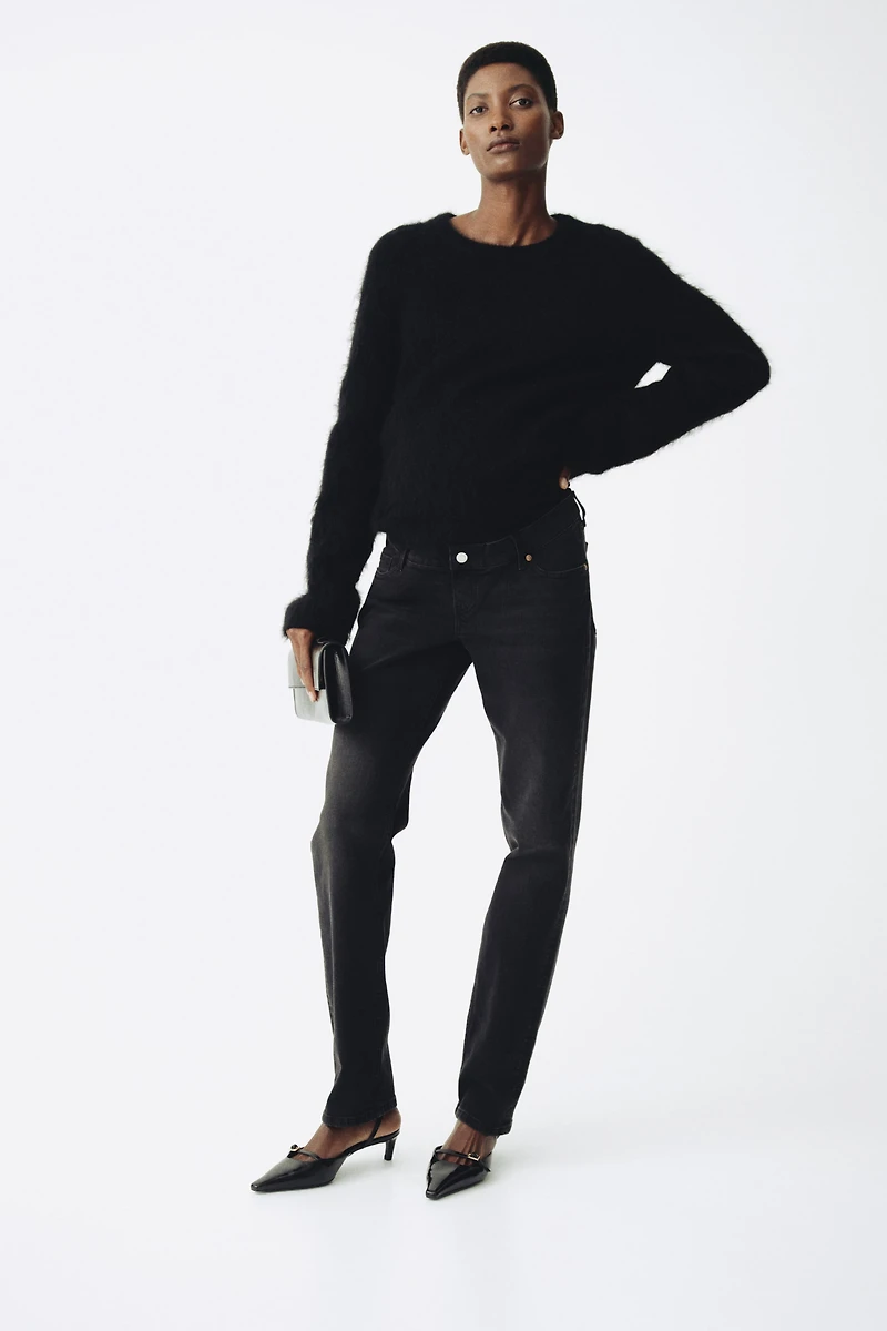 MAMA Slim Straight High Jeans