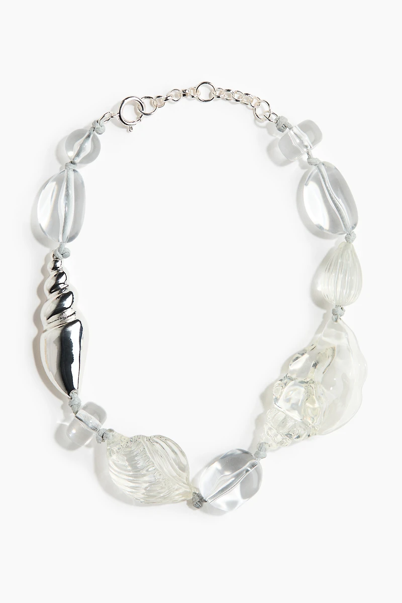 Collier cordon avec perles de fantaisie