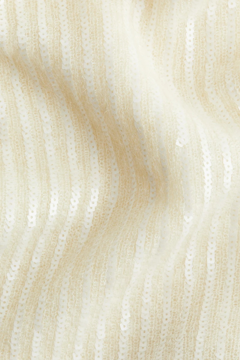 Sequined Mohair-Blend Skirt