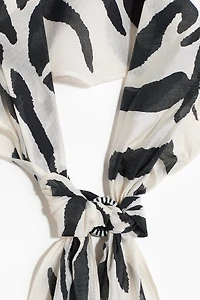 Foulard cravate avec perle fantaisie