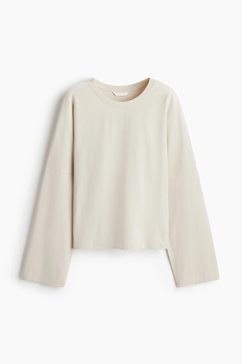 Haut à manches longues en coton