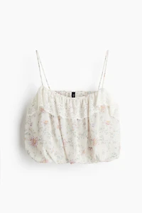 Haut à bretelles fines avec effet ballon