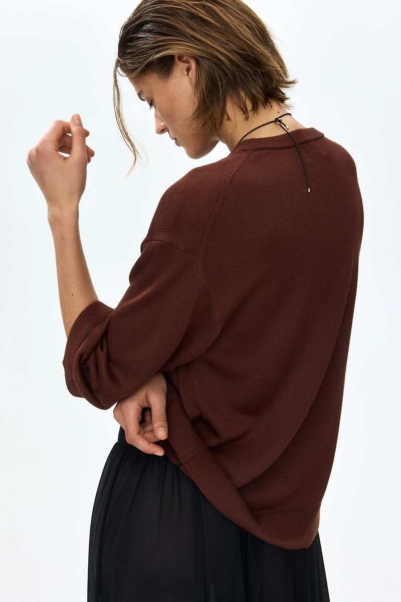 Haut en fin tricot