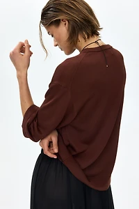 Haut en fin tricot