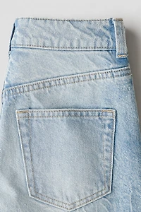 Pendant-Detail Denim Shorts