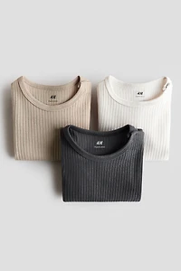 3-pack Ribbed Cotton Bodysuits