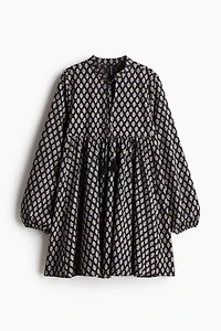 Tie-Detail Cotton Dress