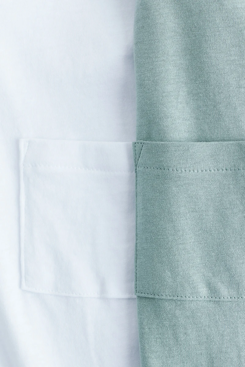 2-Pack Pocket-Detail T-Shirts