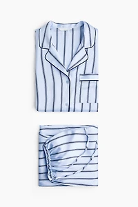 MAMA Pyjama Before & After en satin