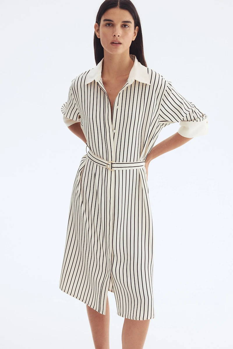 Shirt Dress with Belt