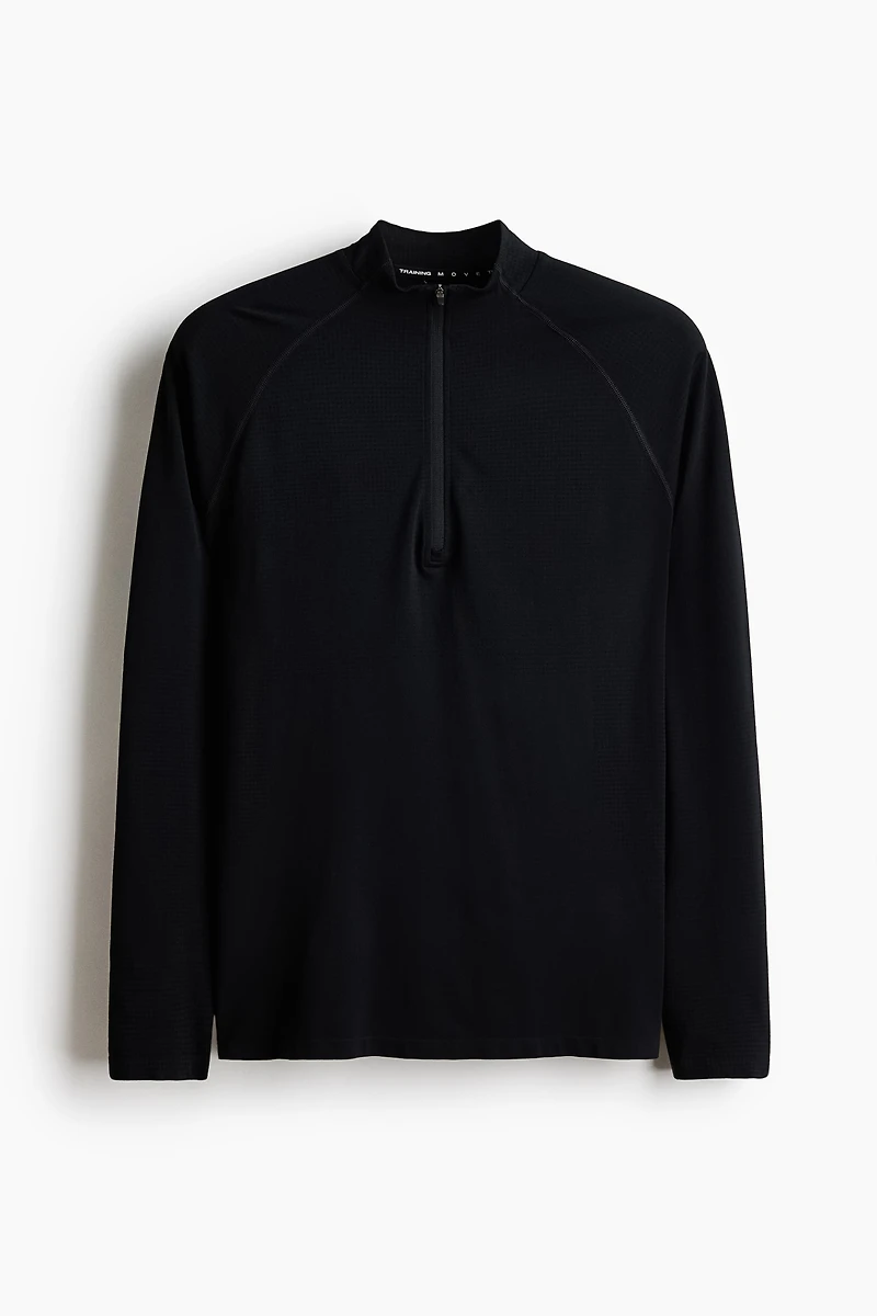 Muscle-Fit Half-Zip Sports Shirt with DryMove™