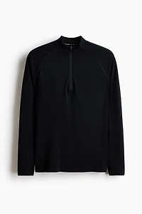 Muscle-Fit Half-Zip Sports Shirt with DryMove™