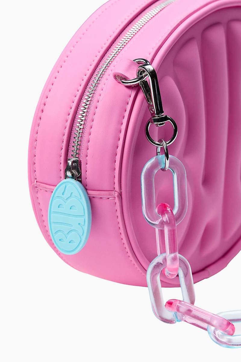Embossed makeup bag