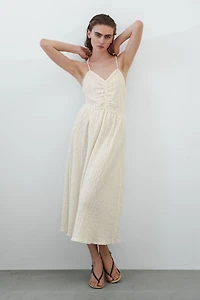 Crinkled Strappy Dress