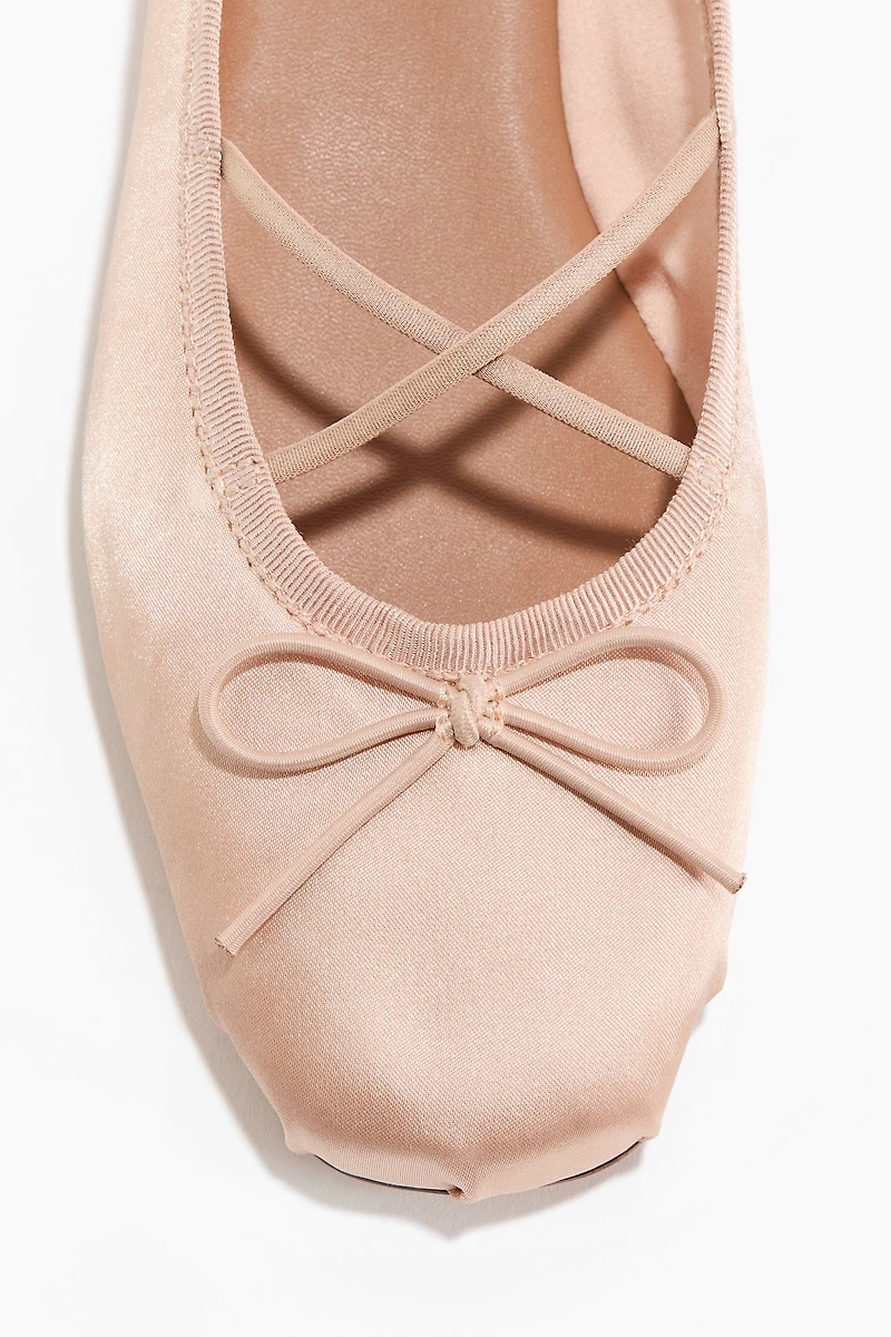 Satin Ballet Flats