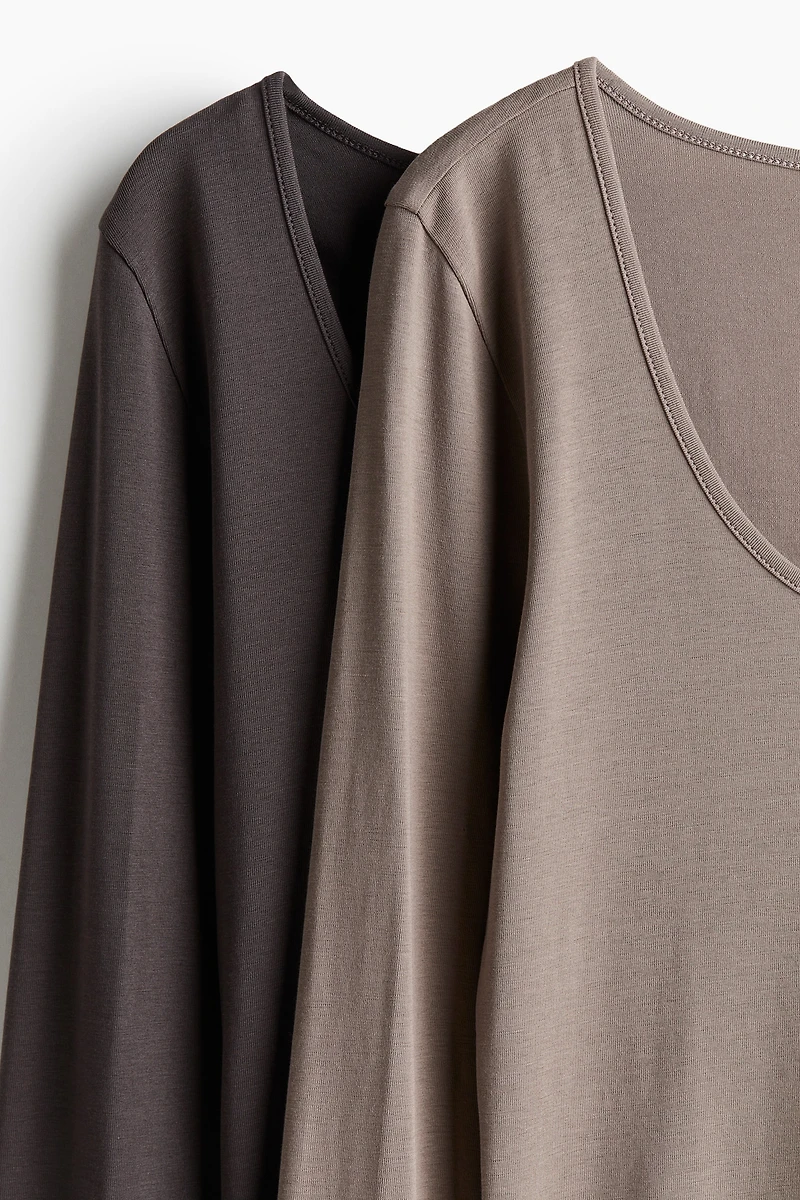 Lot de 2 hauts en jersey