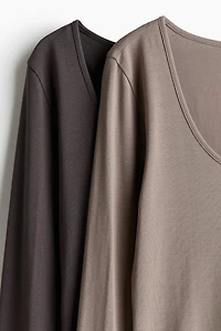 Lot de 2 hauts en jersey