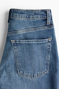 Slim High-Rise Straight-Leg Jeans