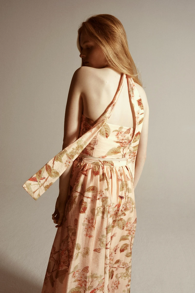 Haut dos nu imprimé