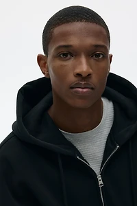 Oversized-Fit Hooded Jacket