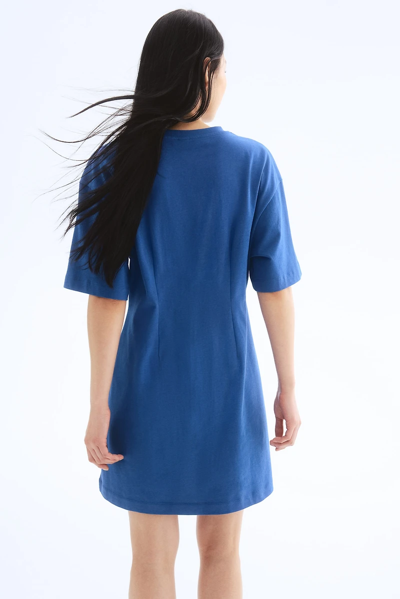 Defined-Waist T-Shirt Dress