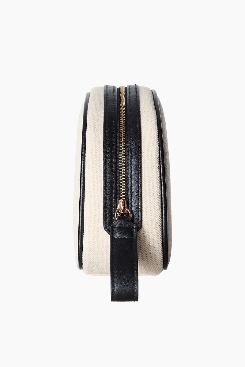 Linen-Blend Makeup Bag