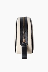 Linen-Blend Makeup Bag