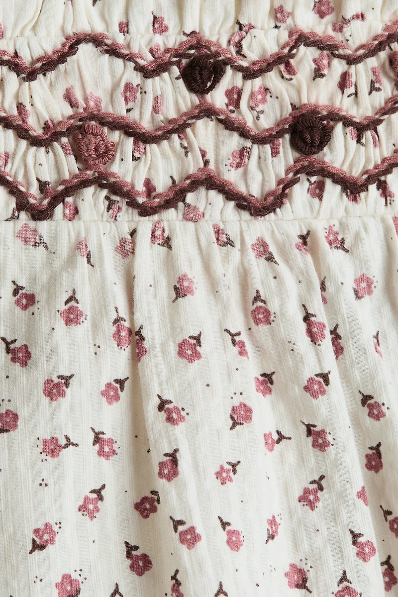 Floral-Print Cotton Culottes