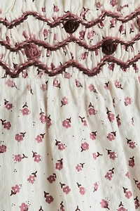 Floral-Print Cotton Culottes