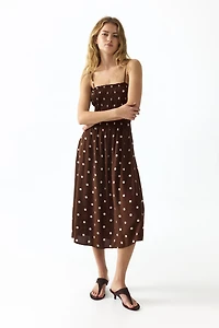 Smocked Strappy Dress