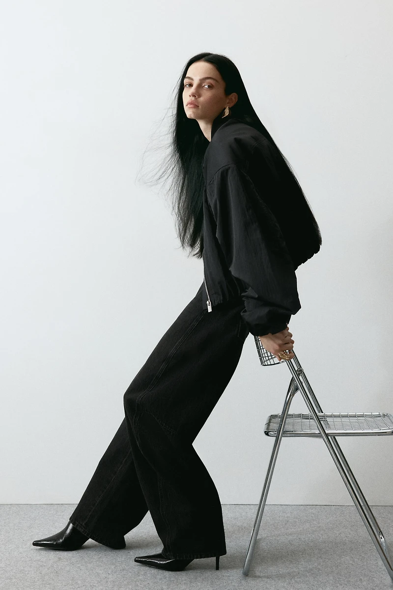 Barrel Leg High Waist Jeans