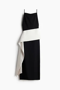 Robe à bretelles fines avec panneau