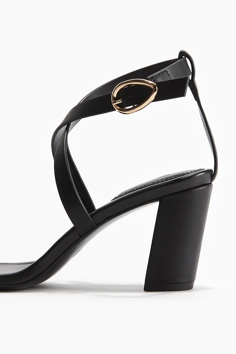 Block-Heeled Sandals