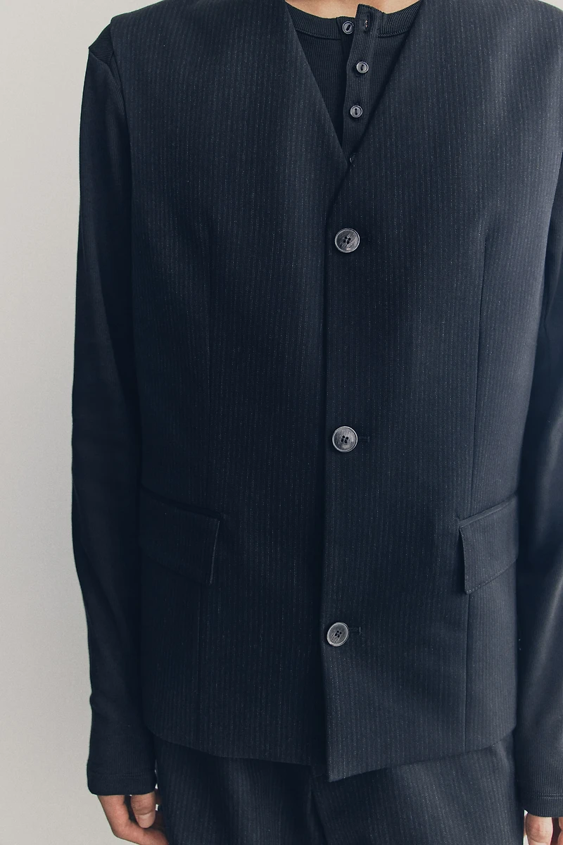 Gilet sans manches en laine mélangée