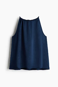 Crinkled Satin Top