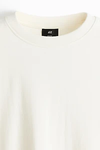 Relaxed-Fit Long-Sleeved Interlock Cotton T-Shirt