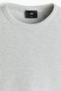 Slim-Fit Ribbed T-Shirt