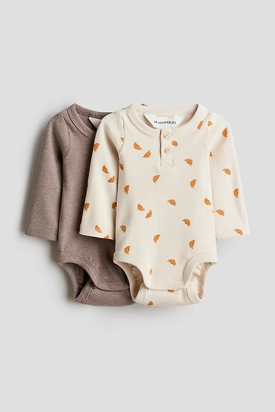 2-pack Henley Bodysuits
