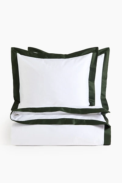 Cotton Sateen King/Queen Duvet Cover Set