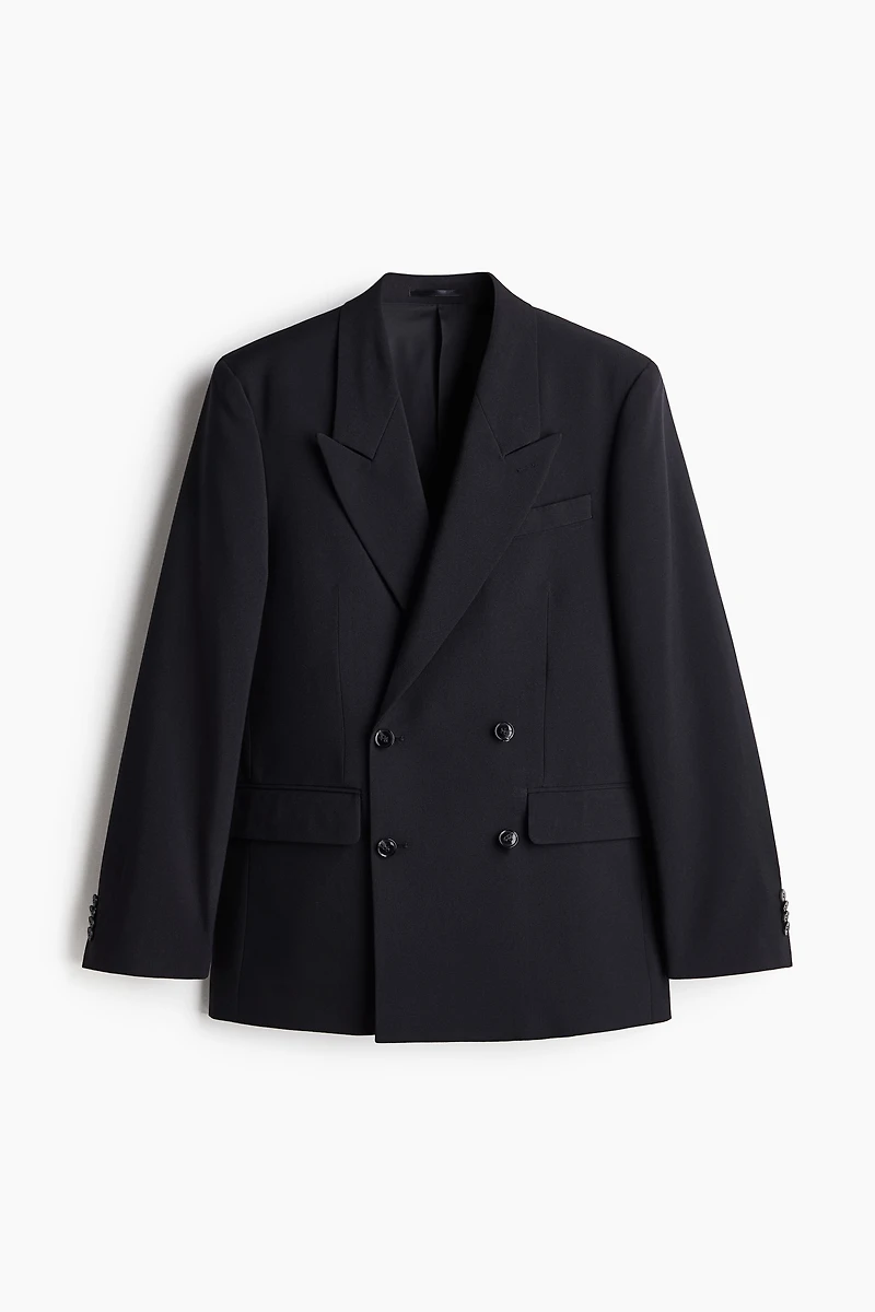Relaxed-Fit Double-Breasted Blazer