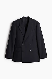 Relaxed-Fit Double-Breasted Blazer