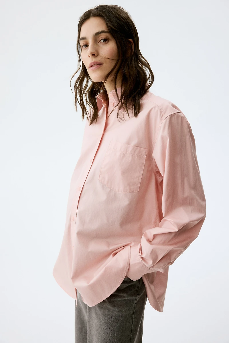MAMA Cotton Poplin Shirt
