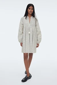 Tie-Detail Cotton Dress